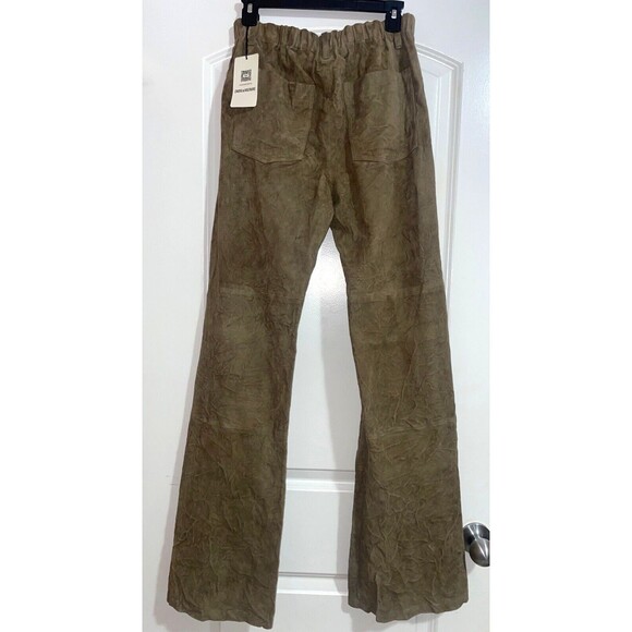 Zadig & Voltaire Women's Genuine Suede Flare Trousers size 40/8US NWT Pull On - Picture 5 of 14